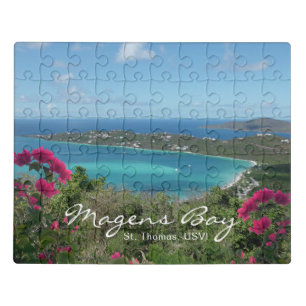 Tropical Beach Photo Magens Bay St. Thomas, USVI Jigsaw Puzzle