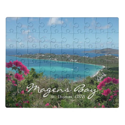 Tropical Beach Photo Magens Bay St Thomas USVI Jigsaw Puzzle