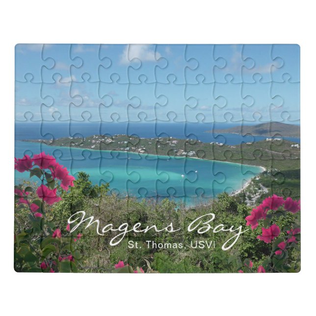Tropical Beach Photo Magens Bay St. Thomas, USVI Jigsaw Puzzle (Puzzle Horizontal)