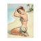 Tropical Beach Pin Up
