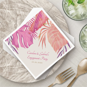 Tropical Beach Pink Napkins