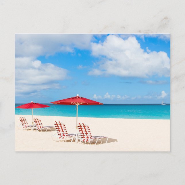 Tropical beach postcard (Front)