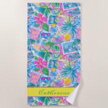 Tropical Beach Postcards Personalized