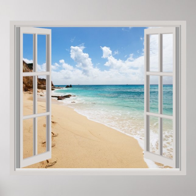 Tropical beach poster (Front)