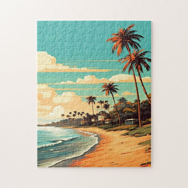 Tropical Beach Puzzle (Vertical)