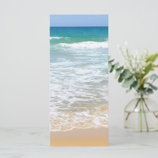 Tropical Beach Rack Card (Standing Front)