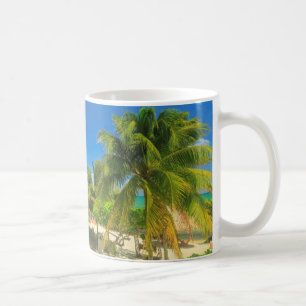 Tropical beach resort, Belize Coffee Mug