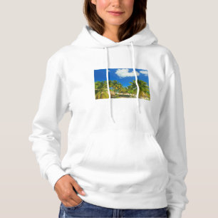 Tropical beach resort, Belize Hoodie