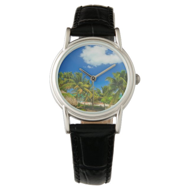 Tropical beach resort, Belize Watch (Front)