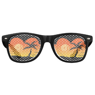 TROPICAL BEACH RETRO SUNGLASSES SHADES