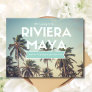 Tropical Beach Riviera Maya Wedding Save the Dates Announcement Postcard