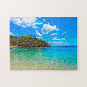 Tropical Beach Saint Vincent. Jigsaw Puzzle