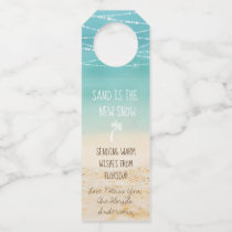 Tropical Beach Sand is the New Snow Cute Holiday Bottle Hanger Tag