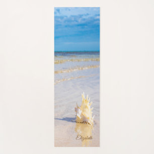 Tropical Beach,Sand,Seashell- Personalized Yoga Mat