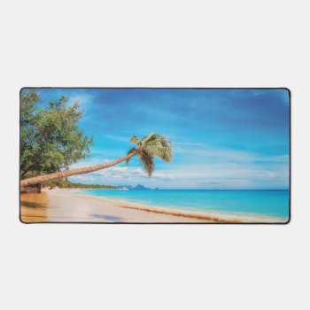 Tropical Beach (sand  Sky  Palm Tree) Yoga Mat by colorfulworld at Zazzle