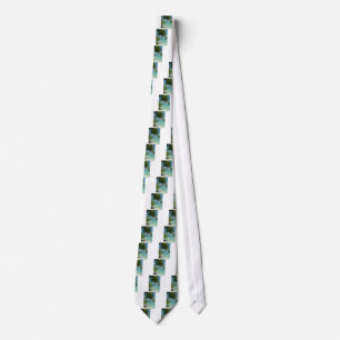 Tropical Beach Sand Sun Water Ocean Waves Surf Art Neck Tie