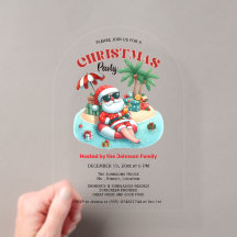 Tropical Beach & Santa Christmas Party