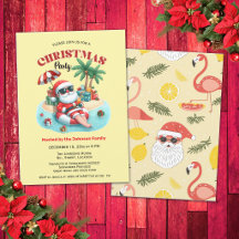 Tropical Beach & Santa Christmas Party
