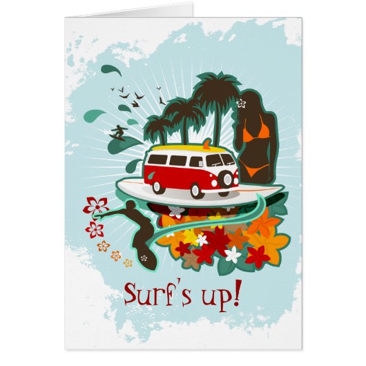 Tropical Beach Scene Cards (Front)