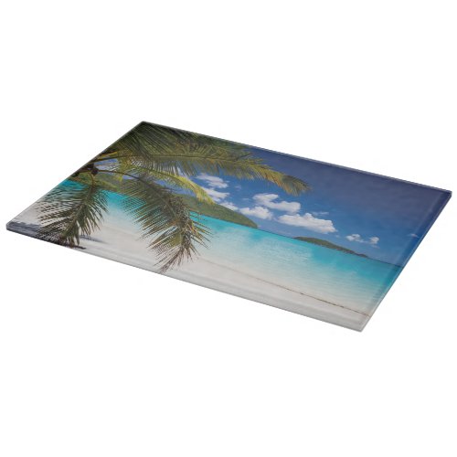 Tropical Beach Scene Cutting Board