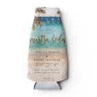 tropical beach scene nuestra boda invitation