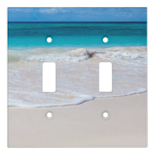 Tropical Beach Scene Sand Turquoise Water Light Switch Cover