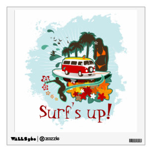 Tropical Beach Scene Wall Sticker