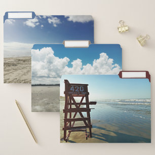 Tropical Beach Scenes Photography File Folder