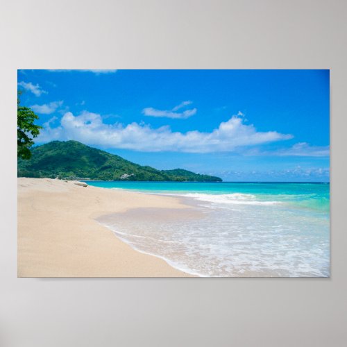 Tropical Beach Scenic Photo Poster