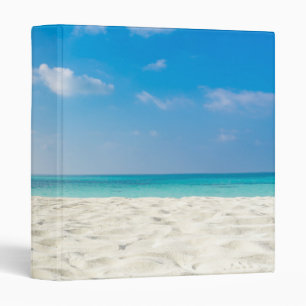 Tropical Beach Sea Sand Sky & Summer Day 3 Ring Binder
