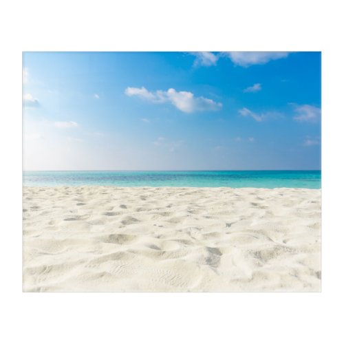 Tropical Beach Sea Sand Sky  Summer Day Acrylic Print