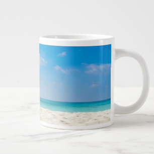 Tropical Beach Sea Sand Sky & Summer Day Giant Coffee Mug