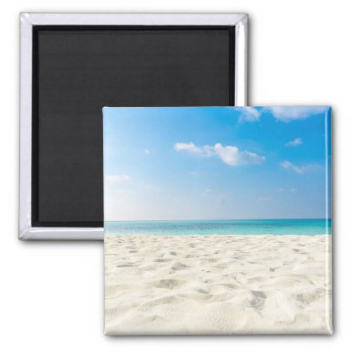 Tropical Beach Sea Sand Sky  Summer Day Magnet