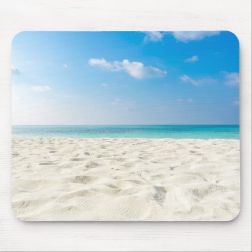 Tropical Beach Sea Sand Sky  Summer Day Mouse Pad