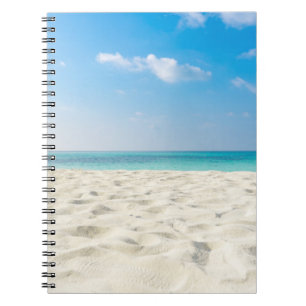 Tropical Beach Sea Sand Sky & Summer Day Notebook