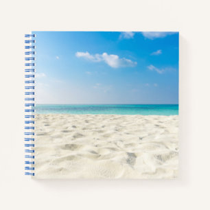 Tropical Beach Sea Sand Sky & Summer Day Notebook