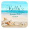 Tropical Beach Sea Shell Sweet 16 Favor Labels