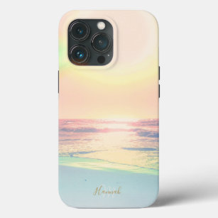 Tropical Beach Sea Sun Colorful Summer iPhone 13 Pro Case