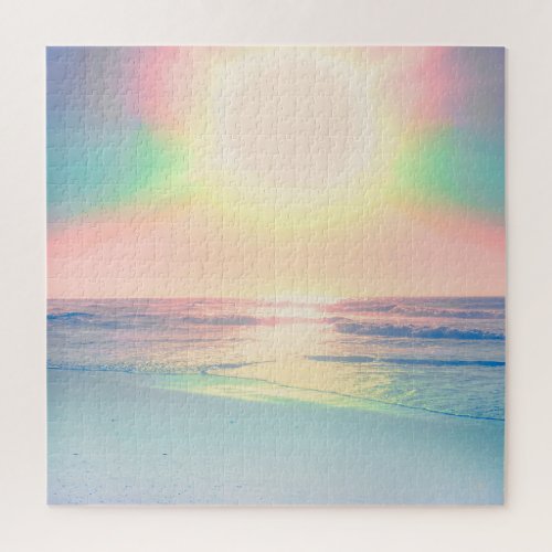 Tropical Beach Sea Sun Colorful Summer Jigsaw Puzzle