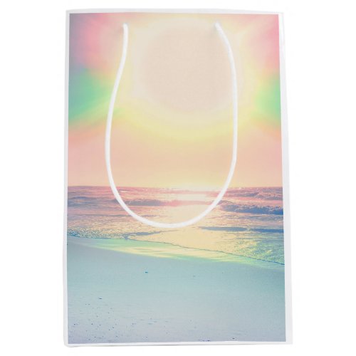 Tropical Beach Sea Sun Colorful Summer Medium Gift Bag