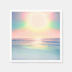 Tropical Beach Sea Sun Colorful Summer Napkins