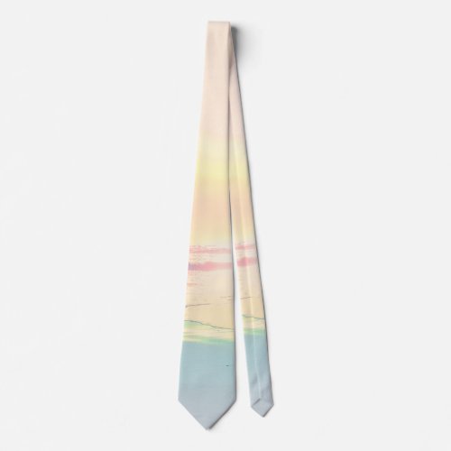 Tropical Beach Sea Sun Colorful Summer Neck Tie