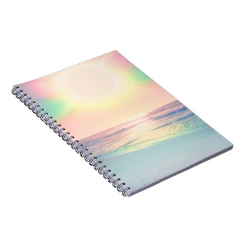 Tropical Beach Sea Sun Colorful Summer Notebook