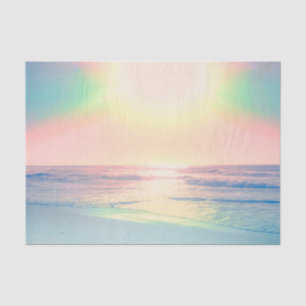 Tropical Beach Sea Sun Colorful Summer Tissue Paper