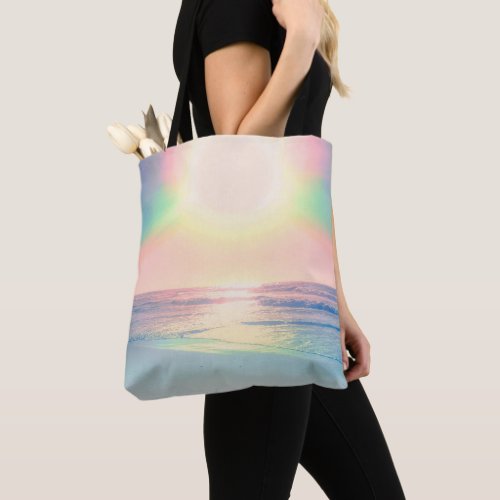 Tropical Beach Sea Sun Colorful Summer Tote Bag