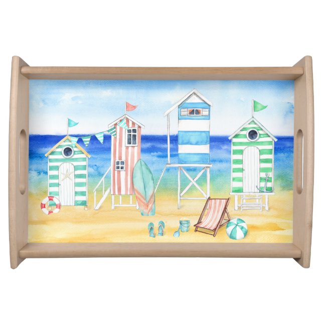 Tropical Beach Serving Tray (Front)