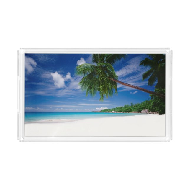 Tropical Beach | Seychelles Acrylic Tray (Front)
