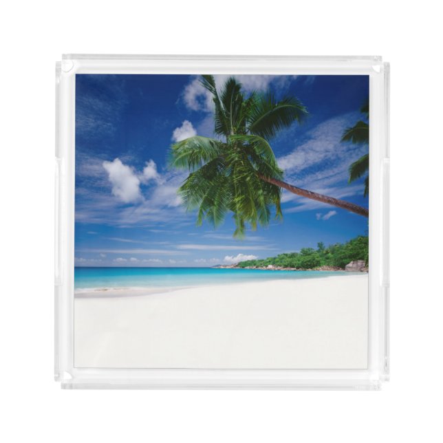 Tropical Beach | Seychelles Acrylic Tray (Front)