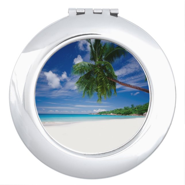 Tropical Beach | Seychelles Compact Mirror (Front)