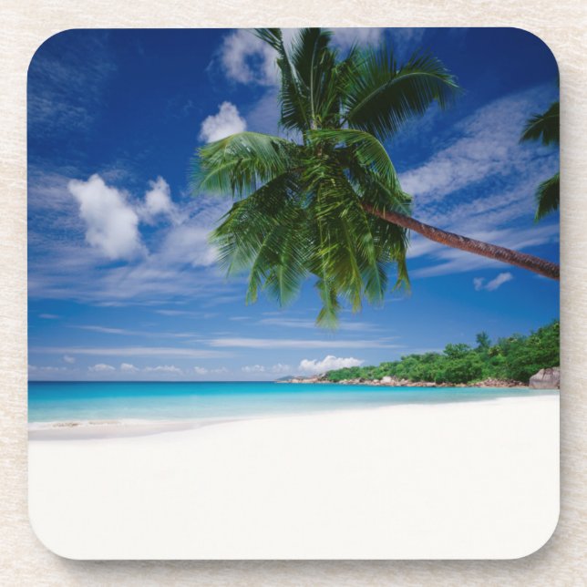 Tropical Beach | Seychelles Drink Coaster (Front)